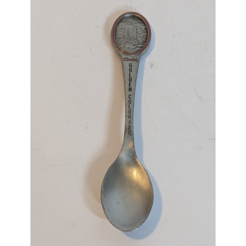Coors Golden Colorado Pewter 1987 Souvenir Spoon
